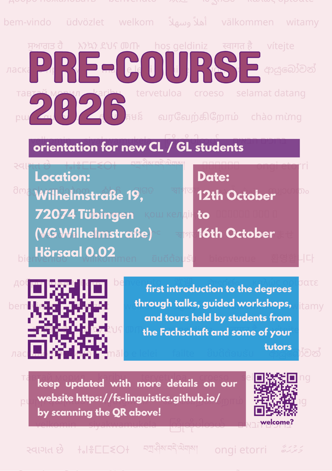 pre-course poster